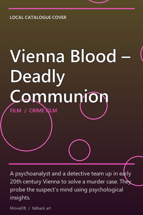 Vienna Blood –  Deadly Communion poster