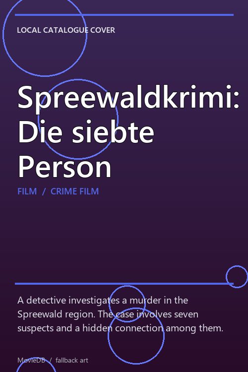Spreewaldkrimi: Die siebte Person poster