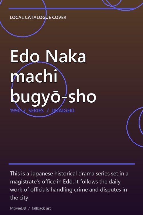 Edo Naka machi bugyō-sho poster
