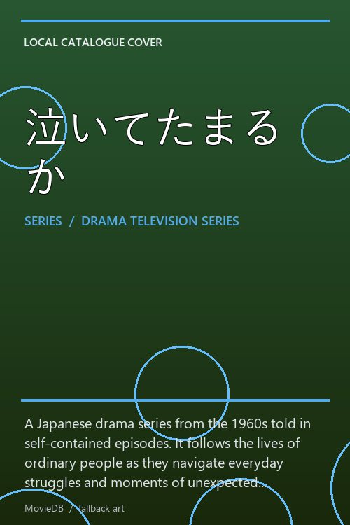 泣いてたまるか poster
