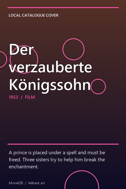 Der verzauberte Königssohn poster