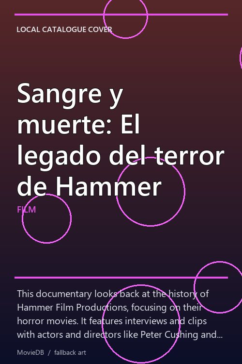 Sangre y muerte: El legado del terror de Hammer poster