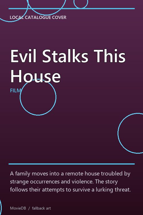 Evil Stalks This House poster