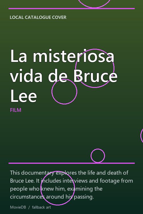 La misteriosa vida de Bruce Lee poster