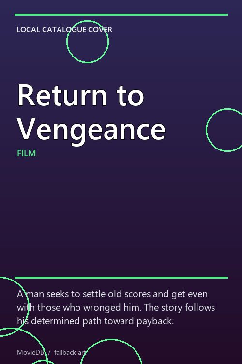 Return to Vengeance poster