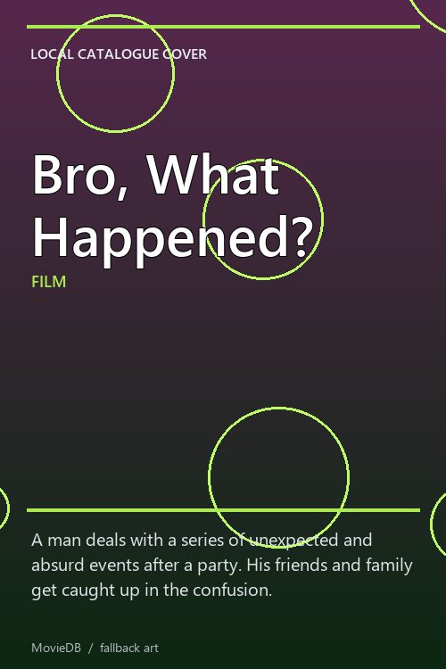 Bro, What Happened? poster