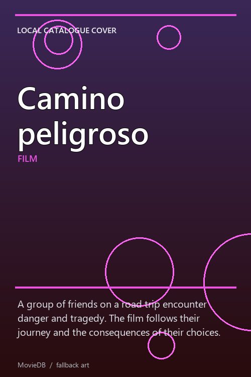 Camino peligroso poster