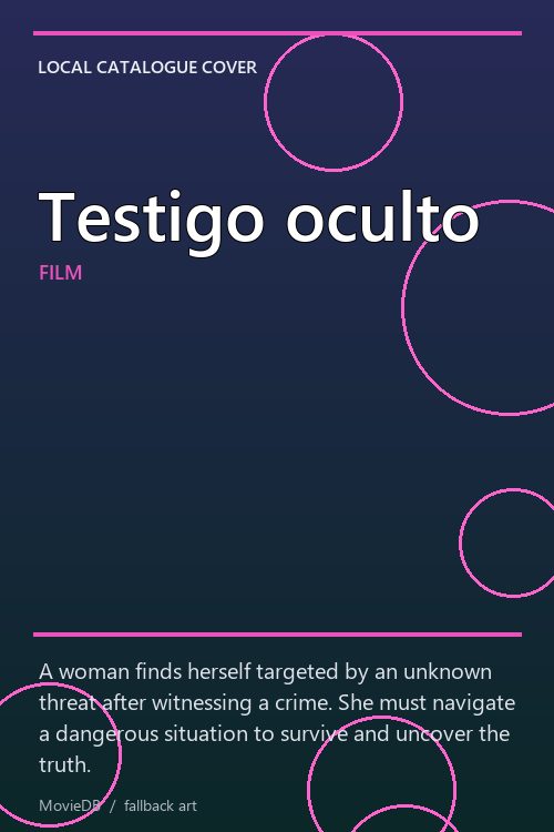 Testigo oculto poster
