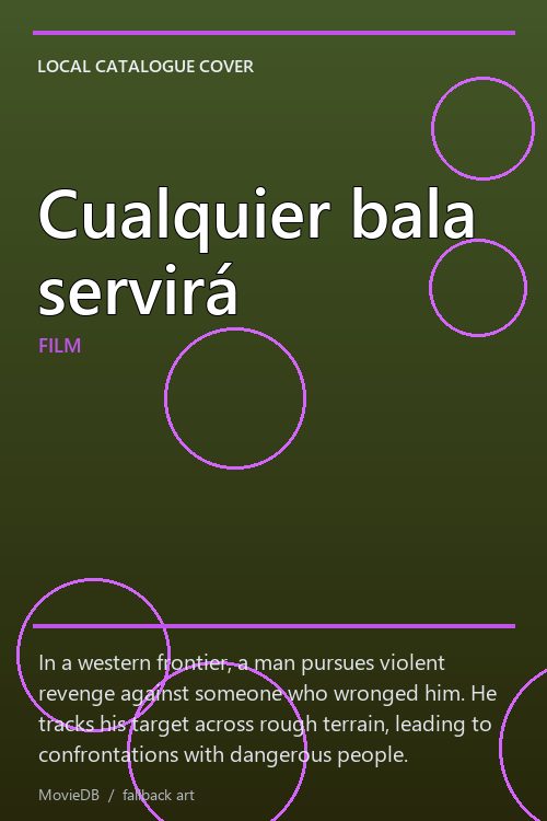 Cualquier bala servirá poster