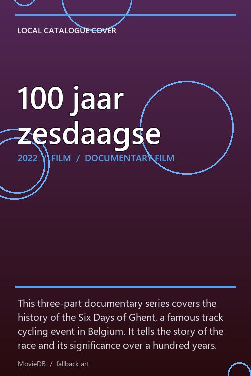 100 jaar zesdaagse poster