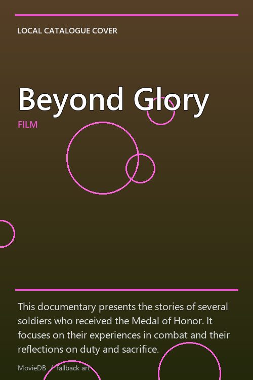 Beyond Glory poster