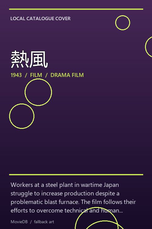 熱風 poster