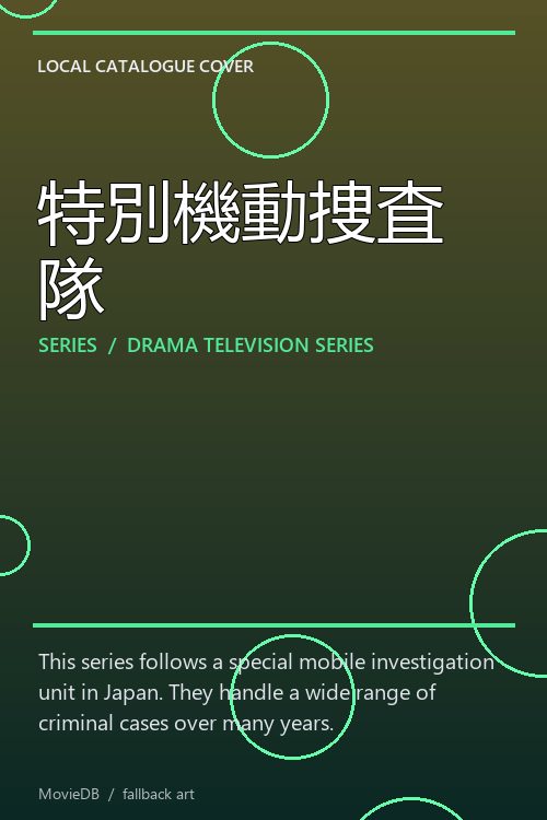 特別機動捜査隊 poster