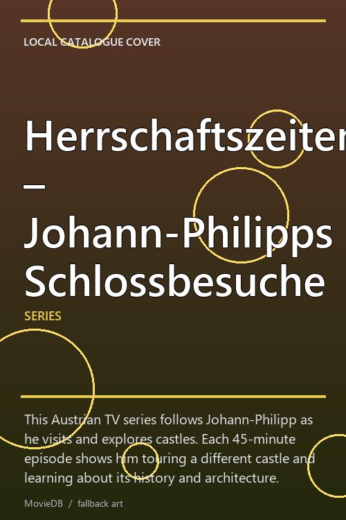 Herrschaftszeiten – Johann-Philipps Schlossbesuche poster