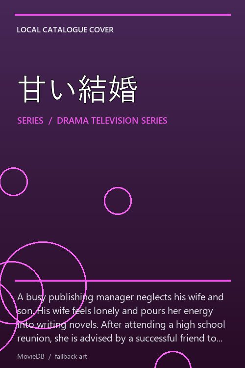 甘い結婚 poster