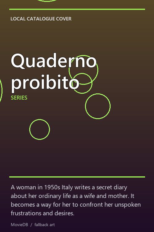 Quaderno proibito poster