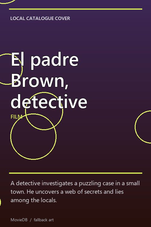 El padre Brown, detective poster