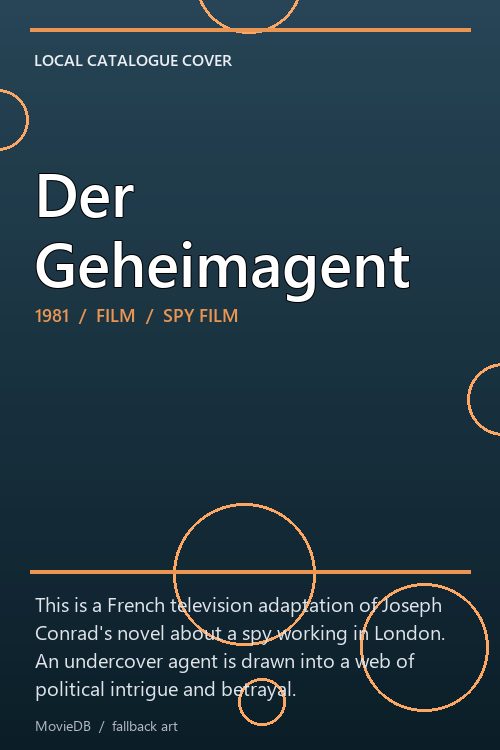 Der Geheimagent poster