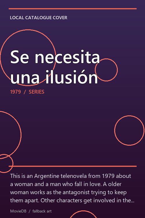Se necesita una ilusión poster