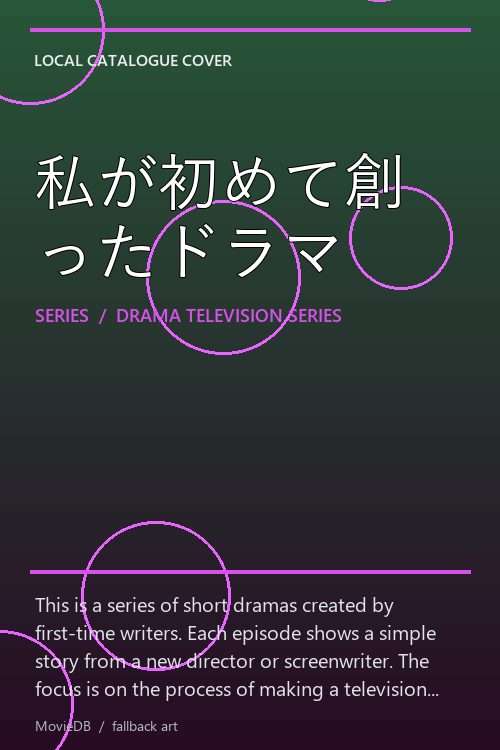 私が初めて創ったドラマ poster