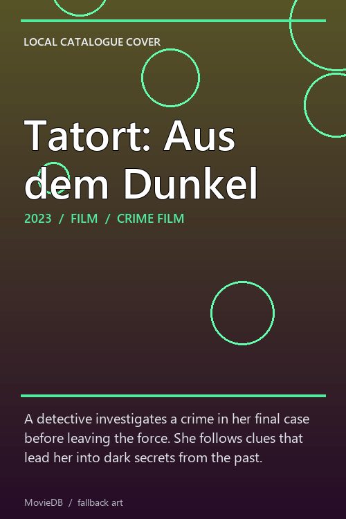 Tatort: Aus dem Dunkel poster