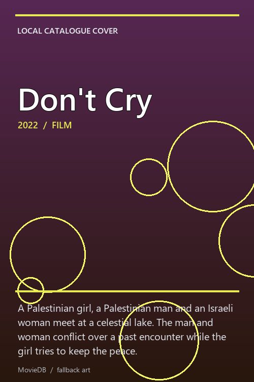 Don't Cry poster
