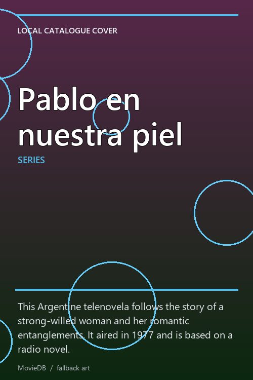 Pablo en nuestra piel poster