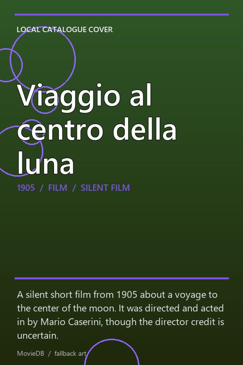 Viaggio al centro della luna poster