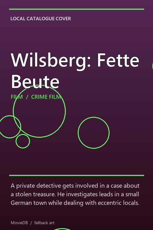Wilsberg: Fette Beute poster