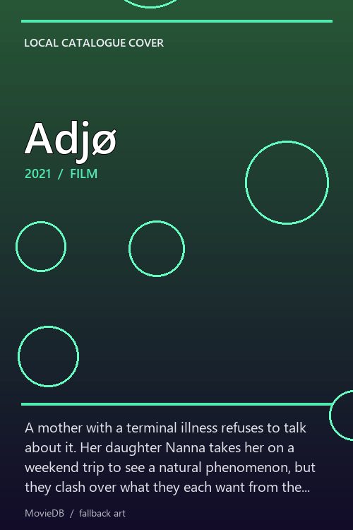 Adjø poster