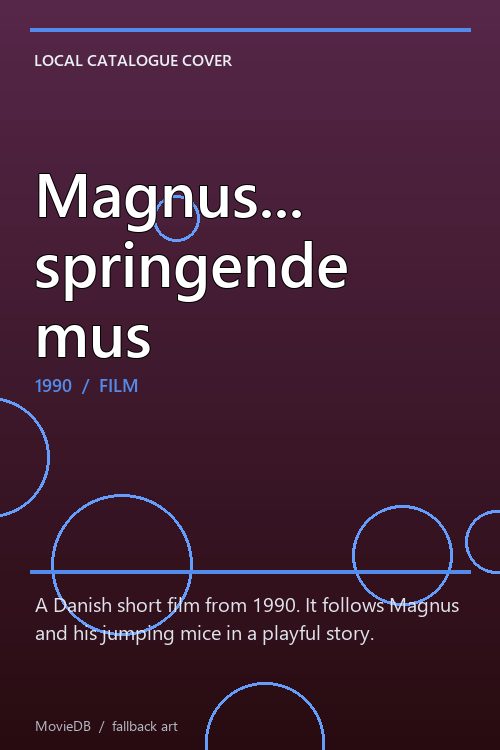 Magnus... springende mus poster