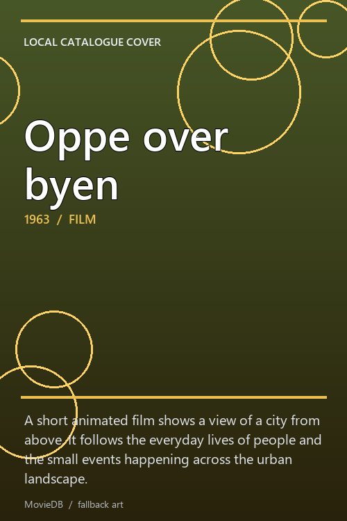 Oppe over byen poster