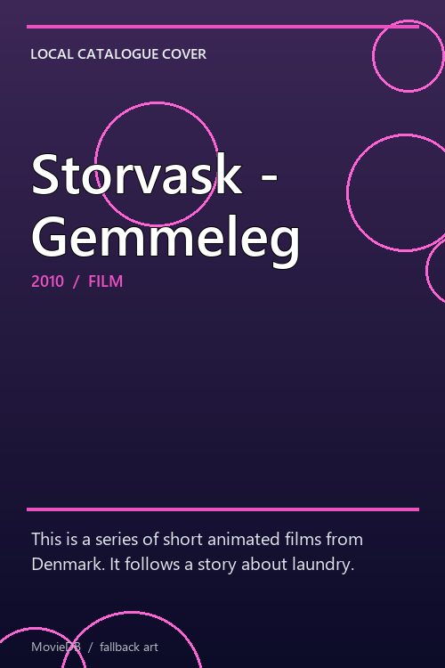 Storvask - Gemmeleg poster