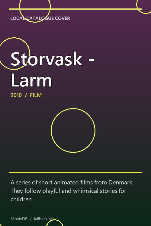 Storvask - Larm poster