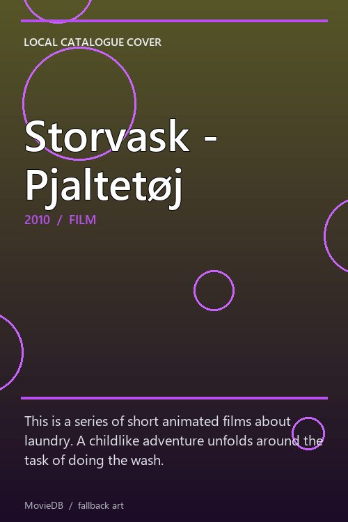 Storvask - Pjaltetøj poster