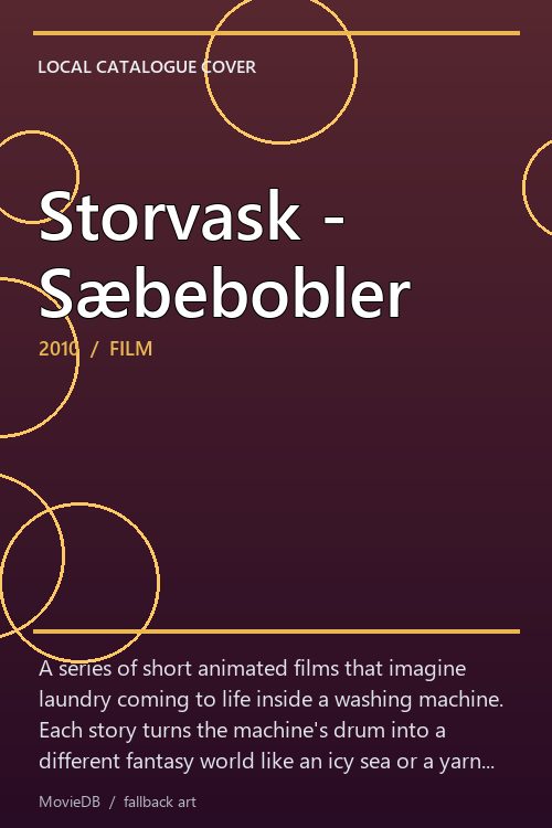Storvask - Sæbebobler poster