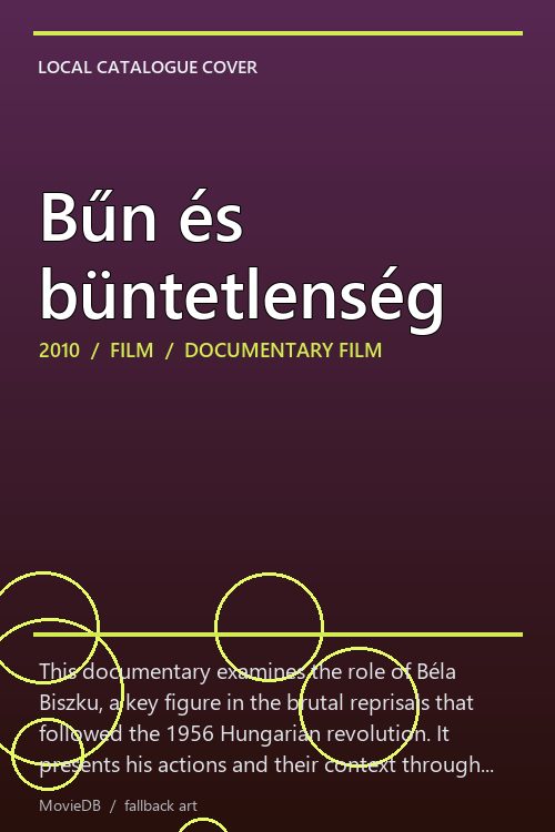 Bűn és büntetlenség poster