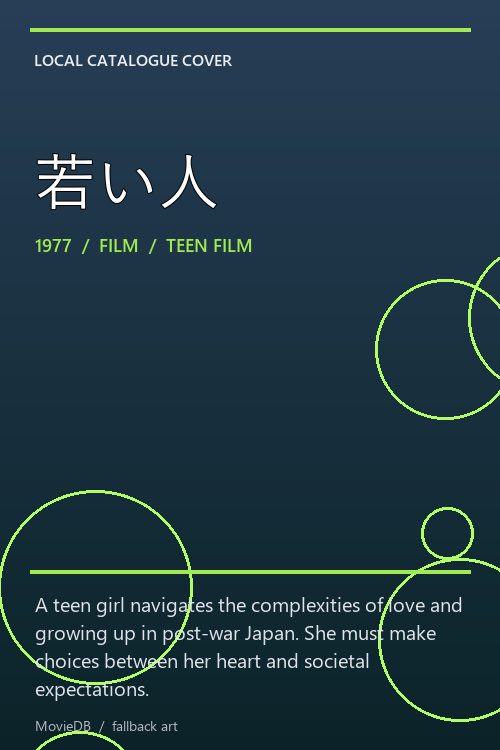 若い人 poster