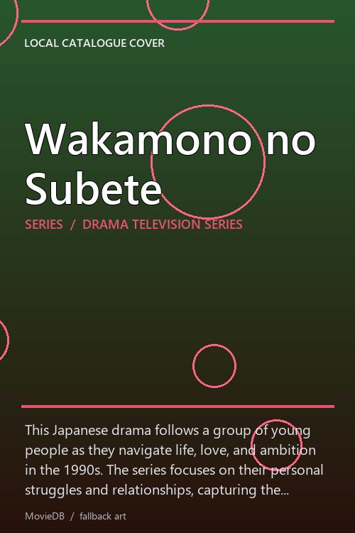 Wakamono no Subete poster