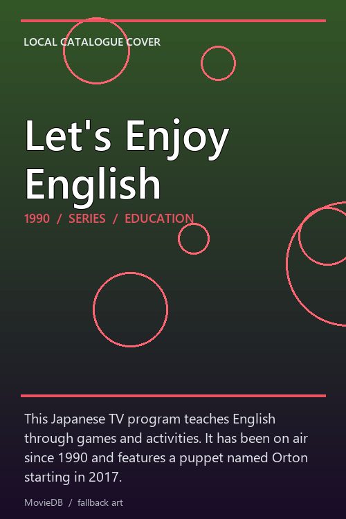 Let's Enjoy English poster