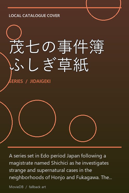 茂七の事件簿 ふしぎ草紙 poster