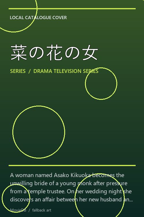 菜の花の女 poster