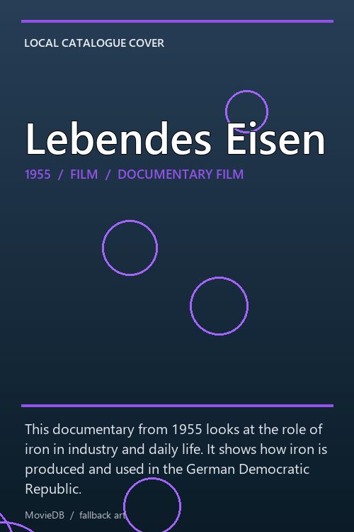 Lebendes Eisen poster