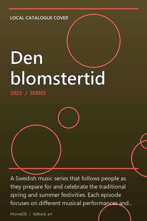 Den blomstertid poster