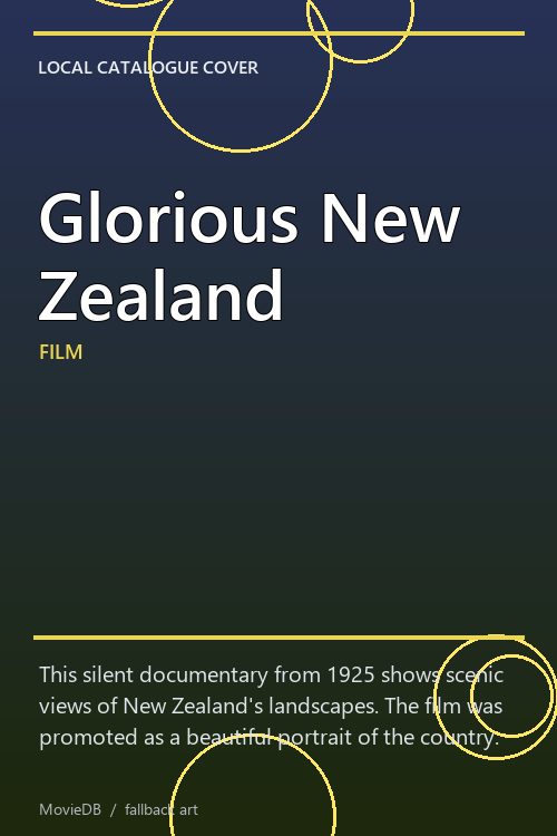 Glorious New Zealand poster