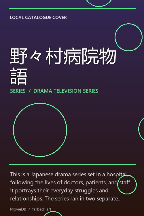 野々村病院物語 poster