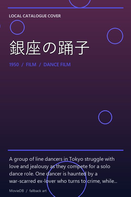 銀座の踊子 poster
