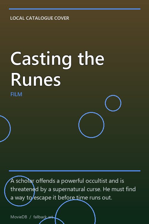 Casting the Runes poster