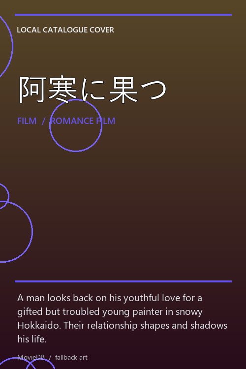 阿寒に果つ poster