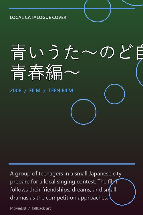 青いうた〜のど自慢 青春編〜 poster